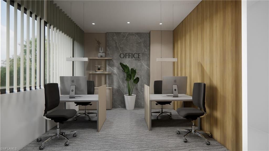 Home Office, Interior, Recessed Lighting