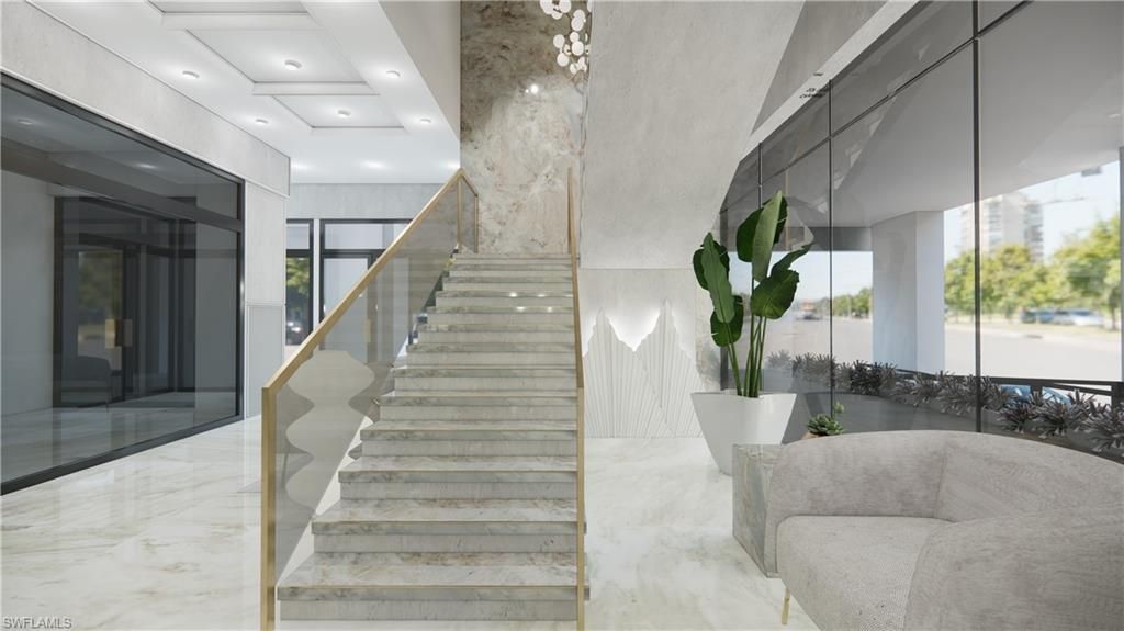 Interior, Marble, Recessed Lighting