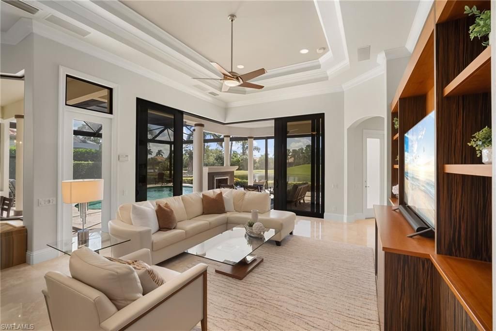 Fireplace, Interior, Living room, Recessed Lighting