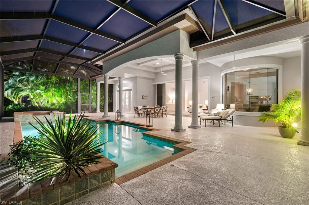 Glass Ceilings, Interior, Pendant Lights, Pool, Sun Room