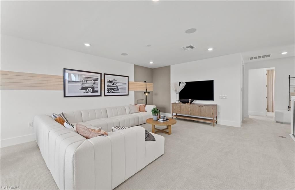 Interior, Living room, Recessed Lighting