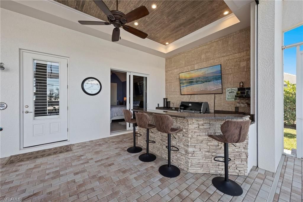 Interior, Recessed Lighting, Stone Walls