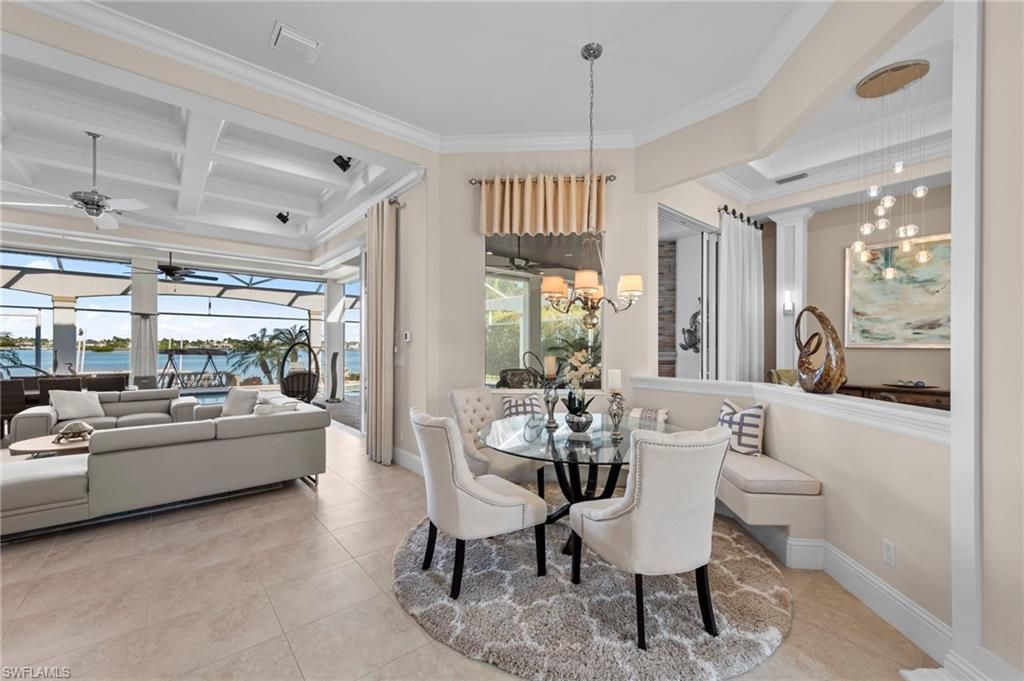 Dining room, Interior, Living room, Pendant Lights, Water