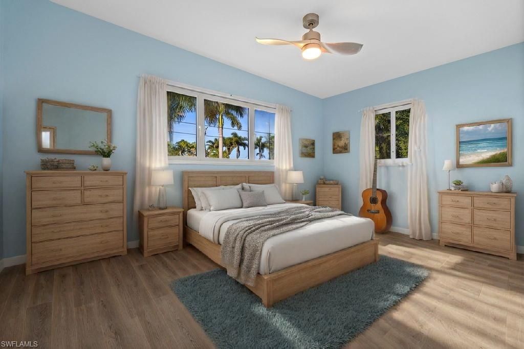 Bedroom, Interior, Wood Texture Flooring