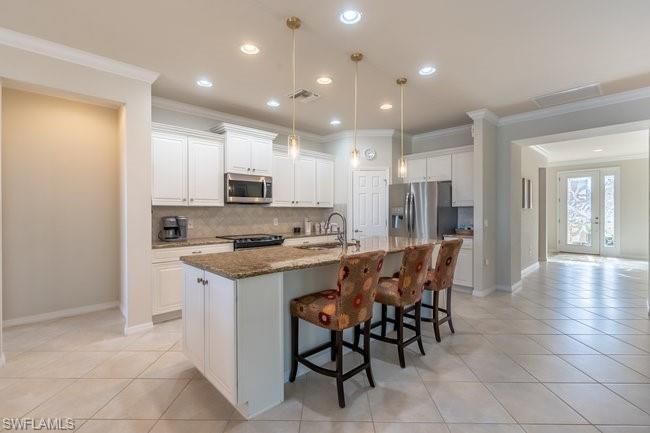 Interior, Kitchen, Pendant Lights, Recessed Lighting, Stainless Steel Appliances