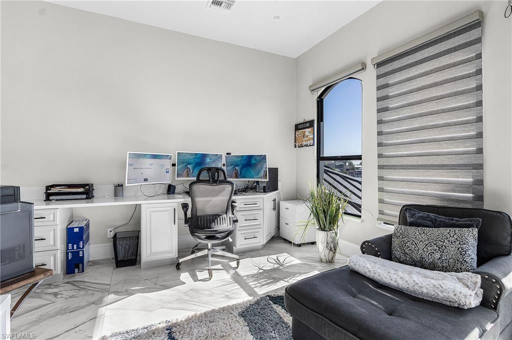Home Office, Interior, Marble
