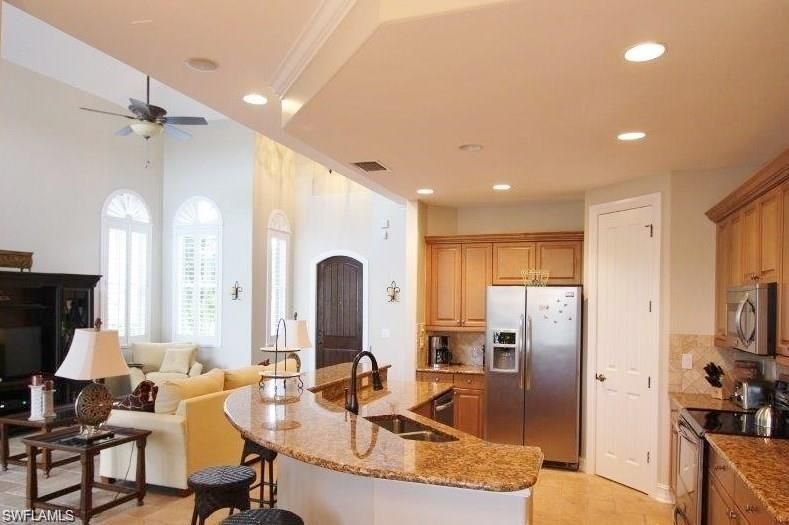 Interior, Kitchen, Living room, Recessed Lighting, Stainless Steel Appliances