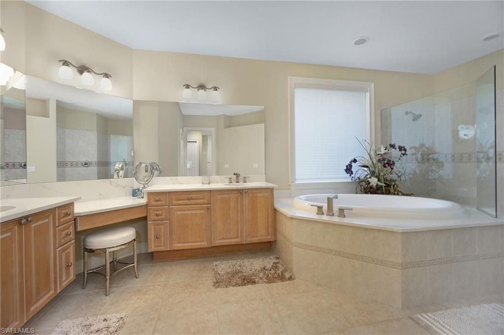 Bathroom, Dual Sink Vanities, Glass Shower, Interior