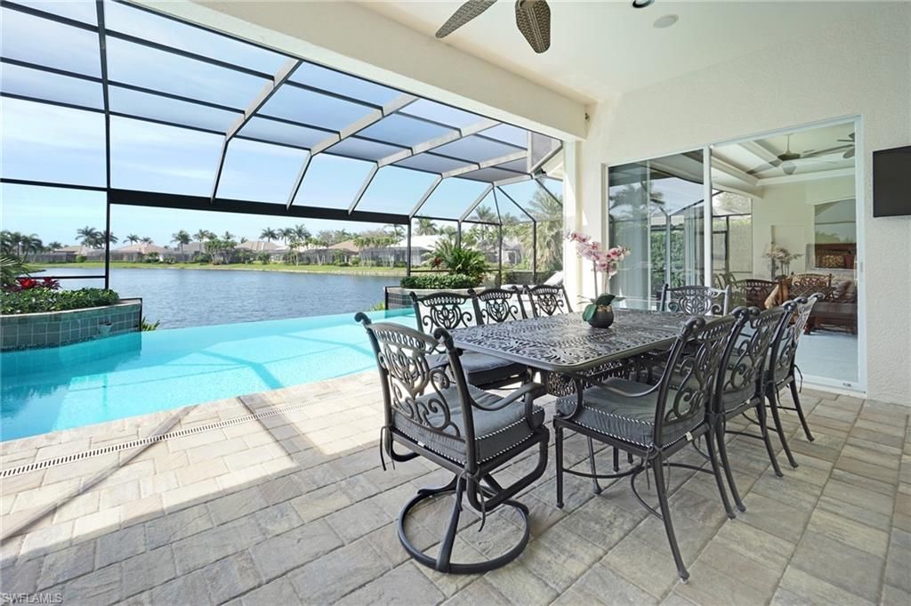 Dining room, Glass Ceilings, Interior, Pool, Sun Room, Water