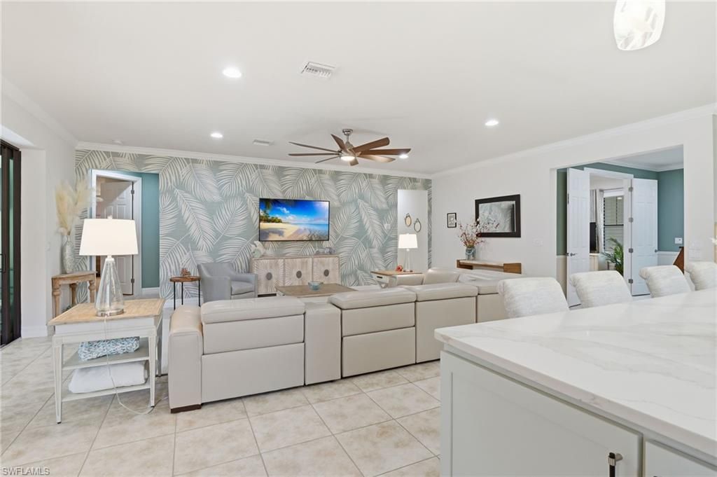 Interior, Living room, Recessed Lighting