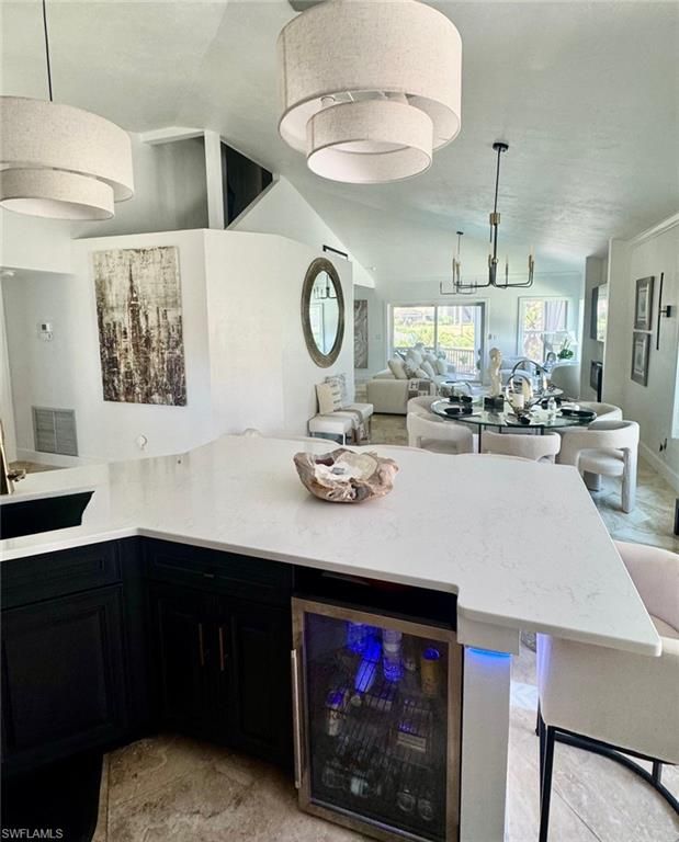 Dining room, Interior, Kitchen, Pendant Lights