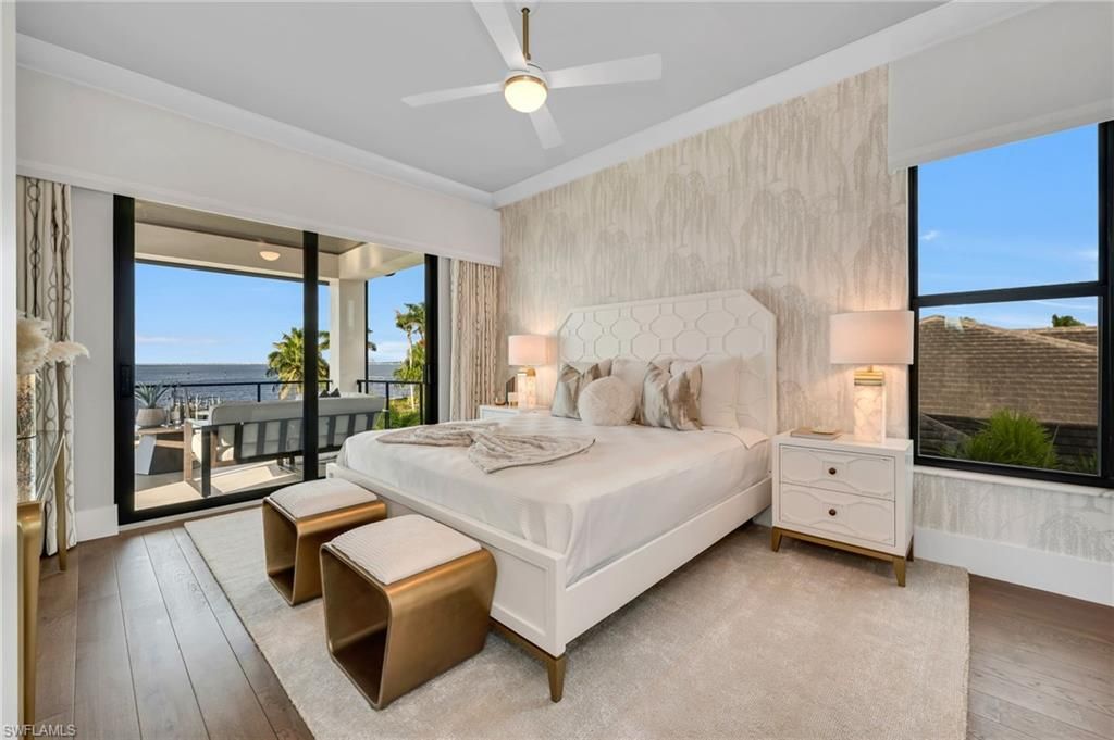 Bedroom, Interior, Water, Wood Texture Flooring