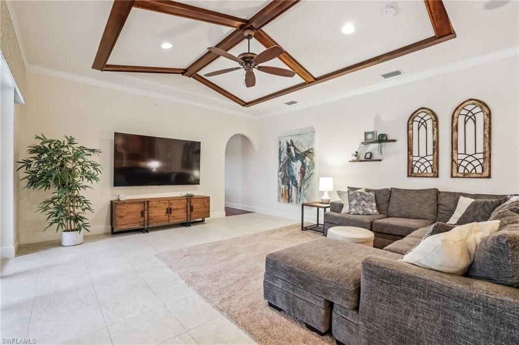 Interior, Living room, Recessed Lighting