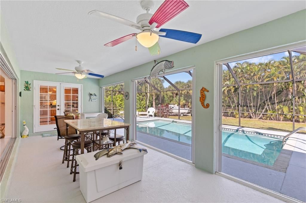 Dining room, Glass Ceilings, Interior, Pool, Sun Room