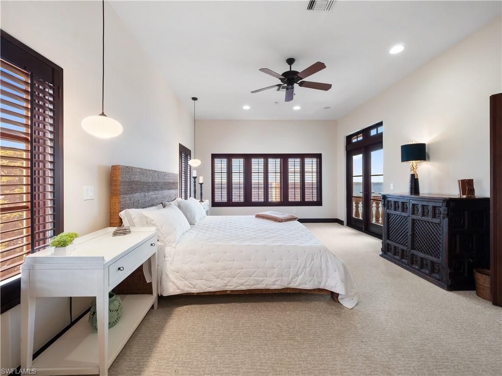 Bedroom, Interior, Pendant Lights, Recessed Lighting