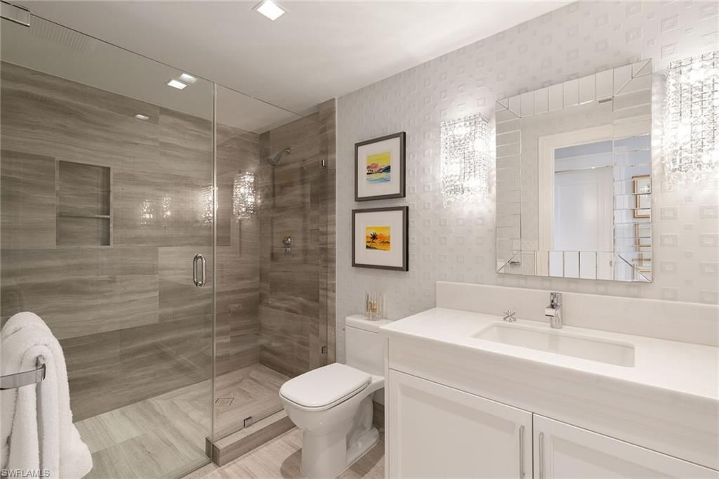 Bathroom, Glass Shower, Interior