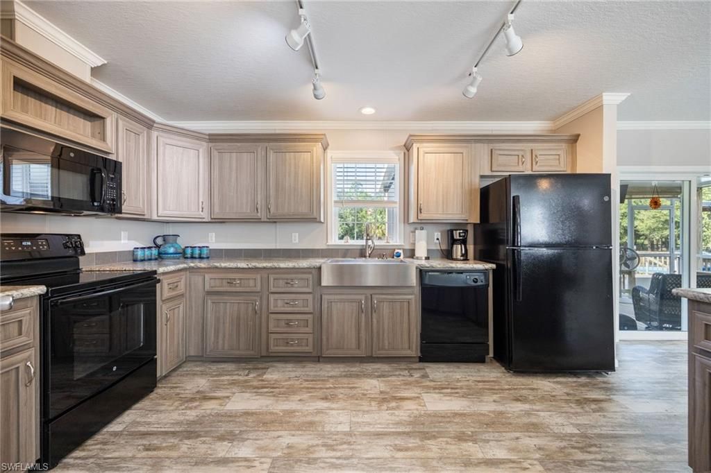Interior, Kitchen, Wood Texture Flooring
