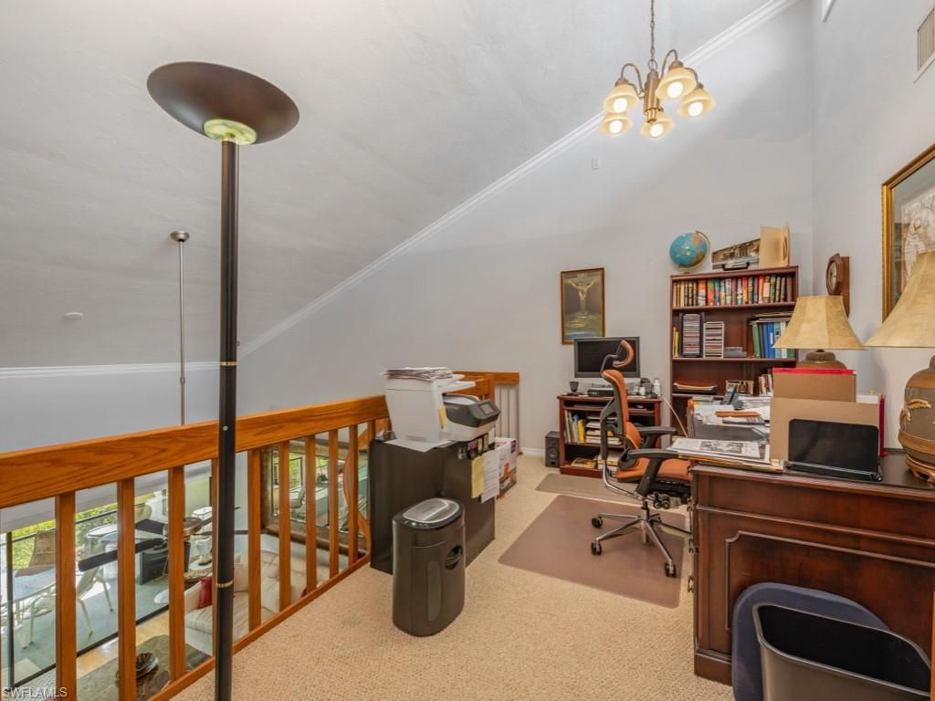 Chandelier, Home Office, Interior