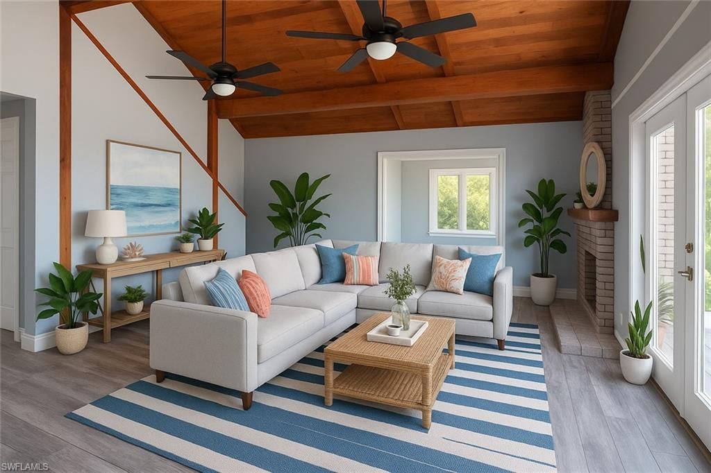 Fireplace, Interior, Living room, Wooden Beams, Wooden Ceilings, Wood Texture Flooring