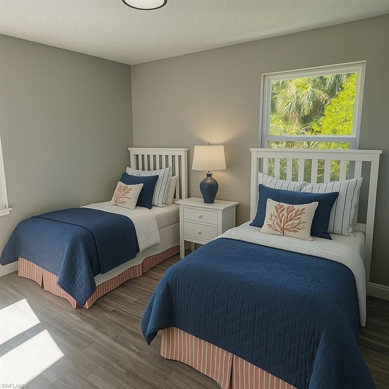 Bedroom, Interior, Wood Texture Flooring