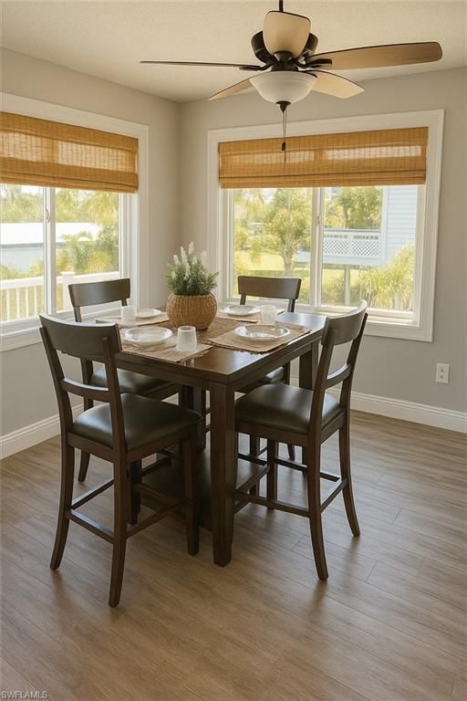 Dining room, Interior, Wood Texture Flooring