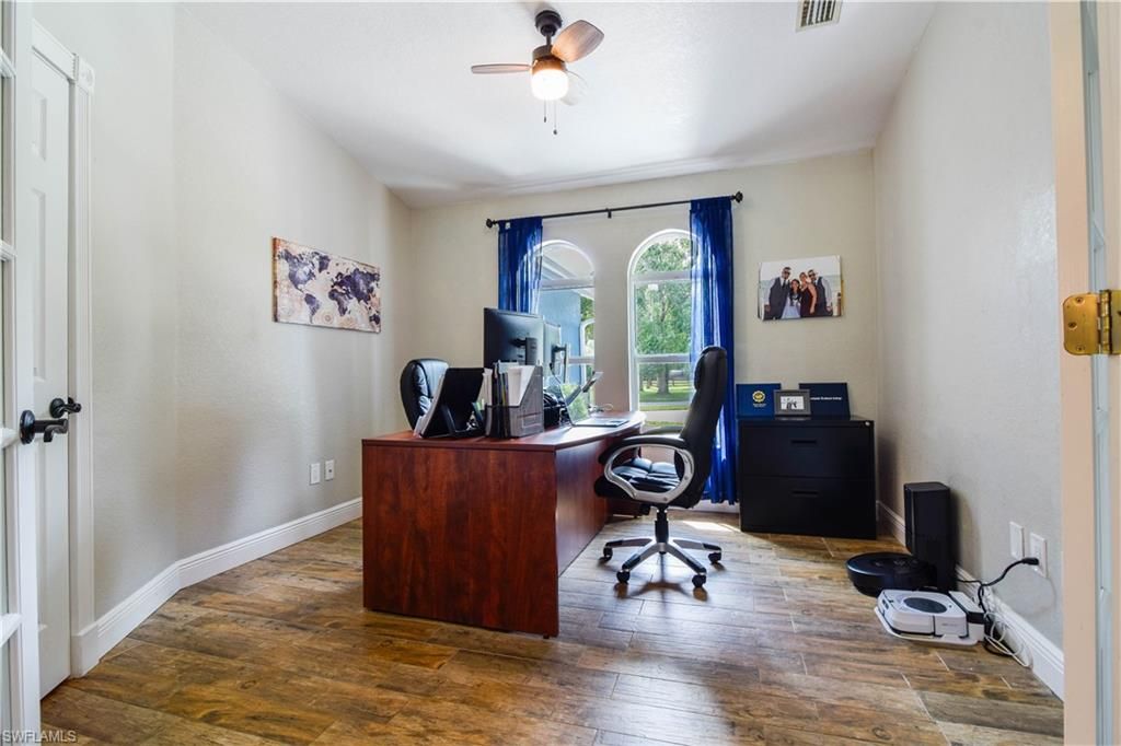 Home Office, Interior, Wood Texture Flooring