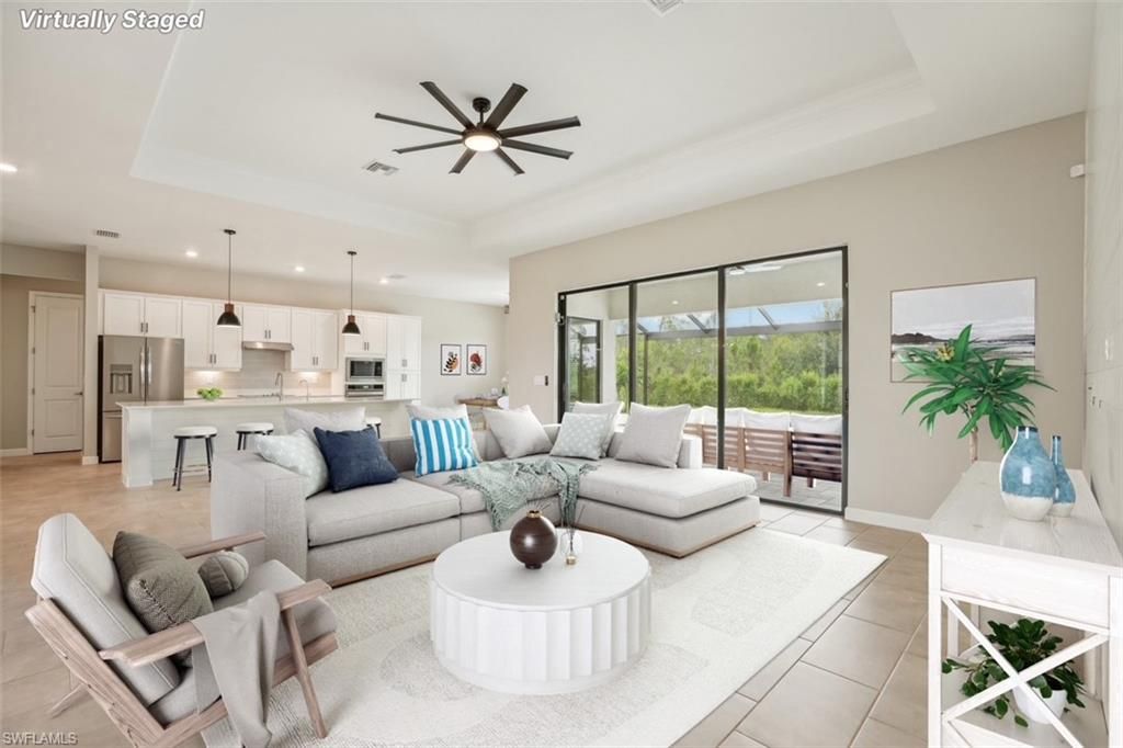 Interior, Kitchen, Living room, Pendant Lights, Recessed Lighting, Stainless Steel Appliances