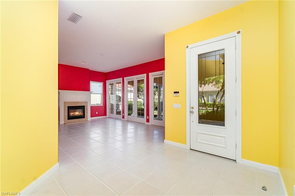 Empty room, Fireplace, Interior, Recessed Lighting