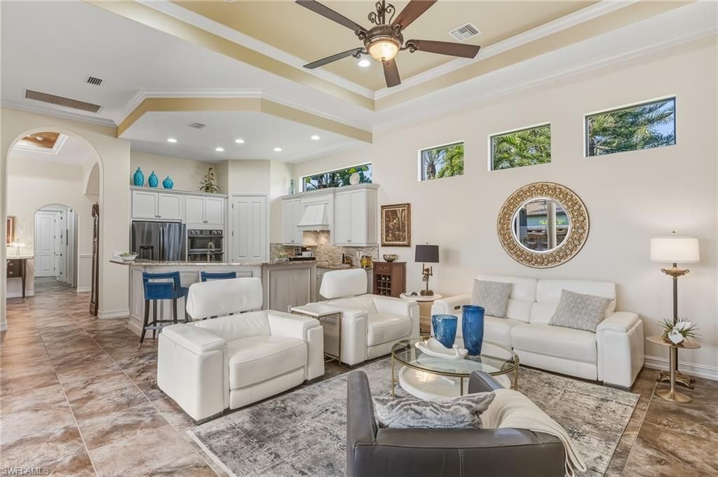 Interior, Kitchen, Living room, Recessed Lighting, Stainless Steel Appliances