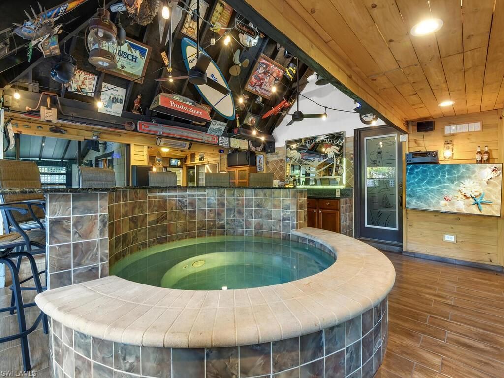 Interior, Pool, Wooden Ceilings, Wood Texture Flooring
