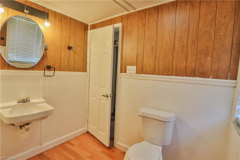 Bathroom, Interior, Wood Texture Flooring, Wooden Walls