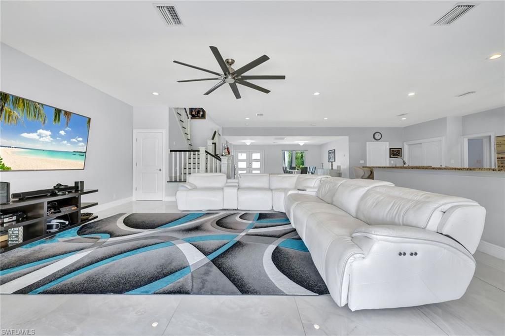 Interior, Living room, Recessed Lighting