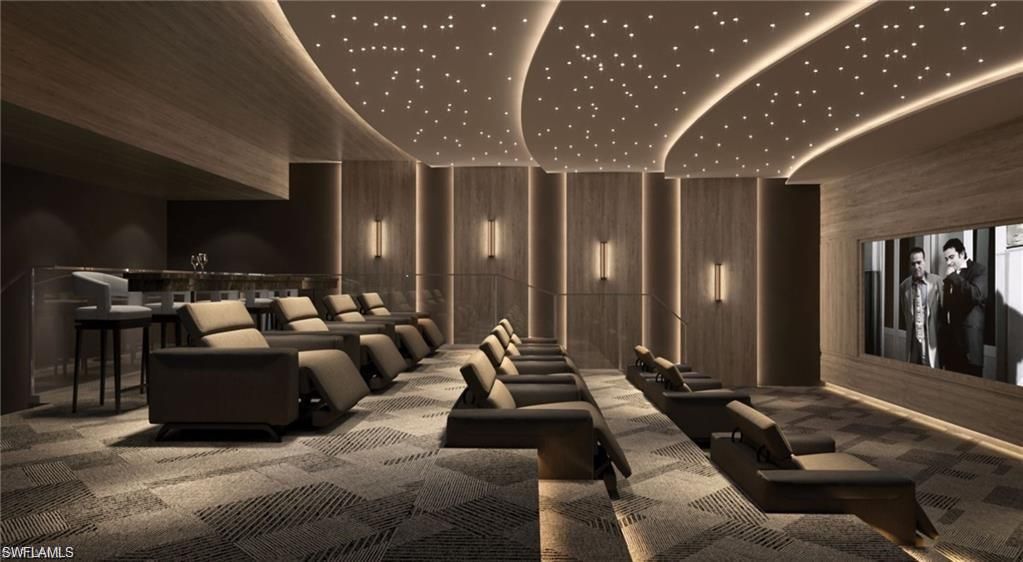 Home Theatre Room, Interior, Projection Screen, Recessed Lighting, Theatre Room