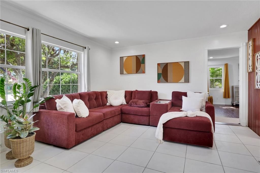 Interior, Living room, Recessed Lighting