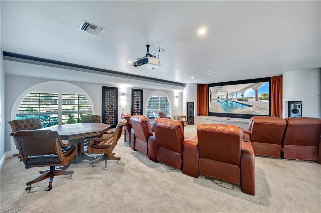 Home Theatre Room, Interior, Projection Screen, Recessed Lighting, Theatre Room