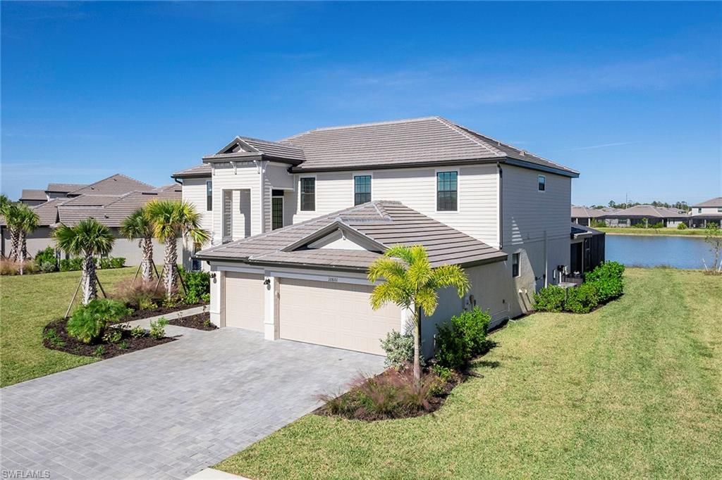 Attached, Backyard, Exterior, Facade, Water, Mediterranean