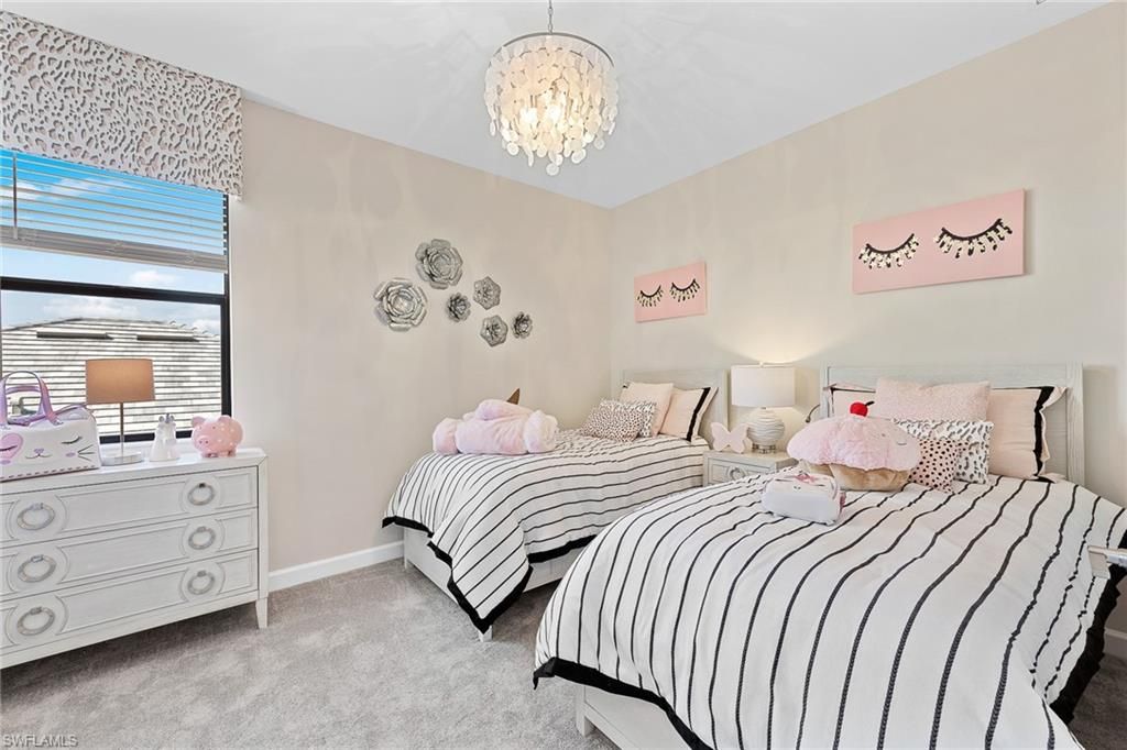Bedroom, Chandelier, Interior