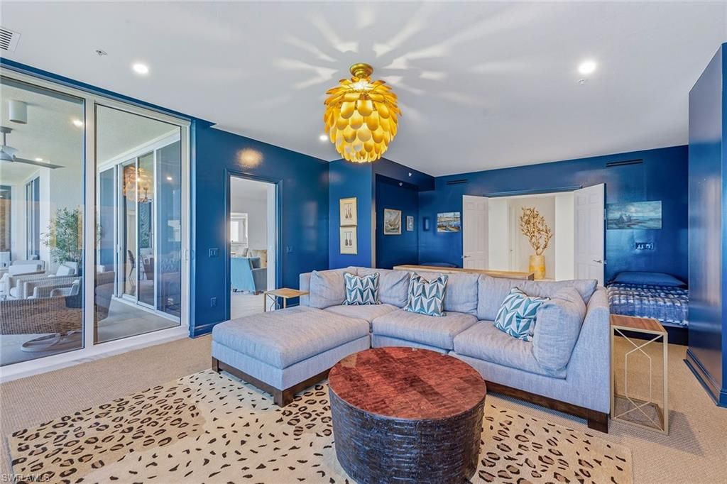 Interior, Living room, Recessed Lighting