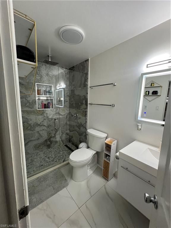 Bathroom, Glass Shower, Interior, Marble, Marble Walls