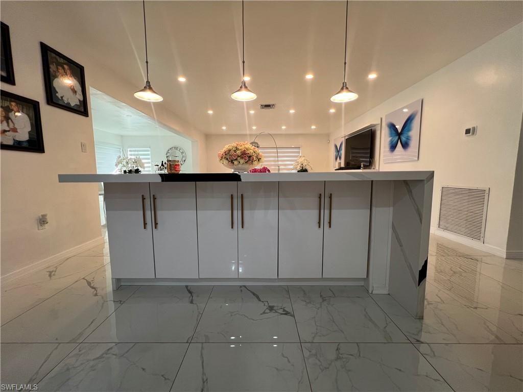 Interior, Marble, Pendant Lights, Recessed Lighting