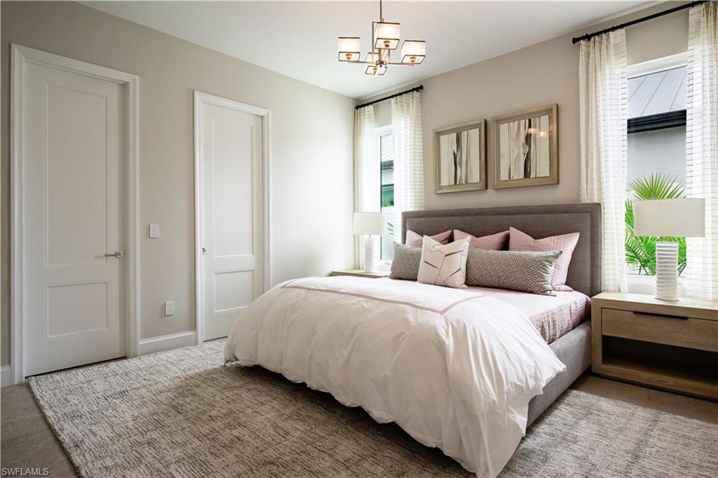 Bedroom, Interior, Pendant Lights