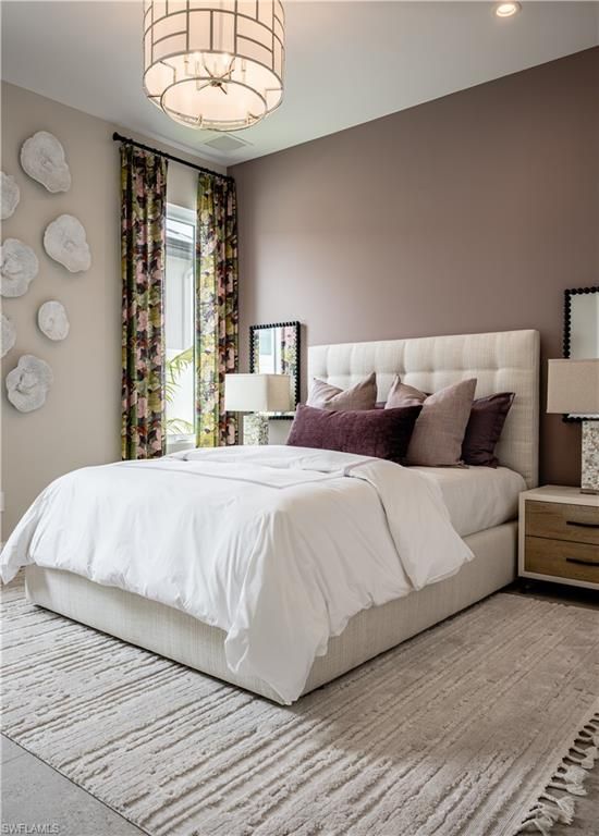 Bedroom, Interior, Pendant Lights, Recessed Lighting