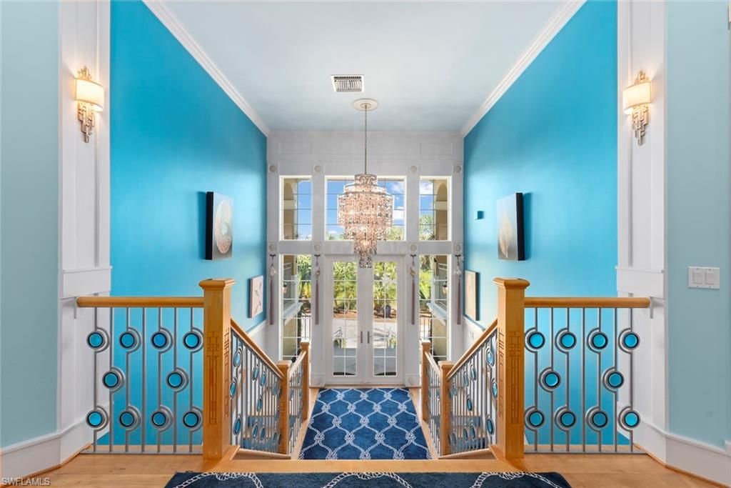 Chandelier, Interior, Wood Texture Flooring