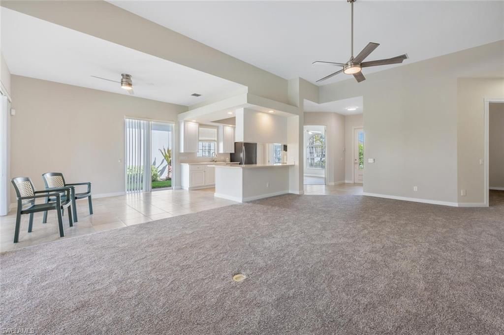 Empty room, Interior, Kitchen, Recessed Lighting