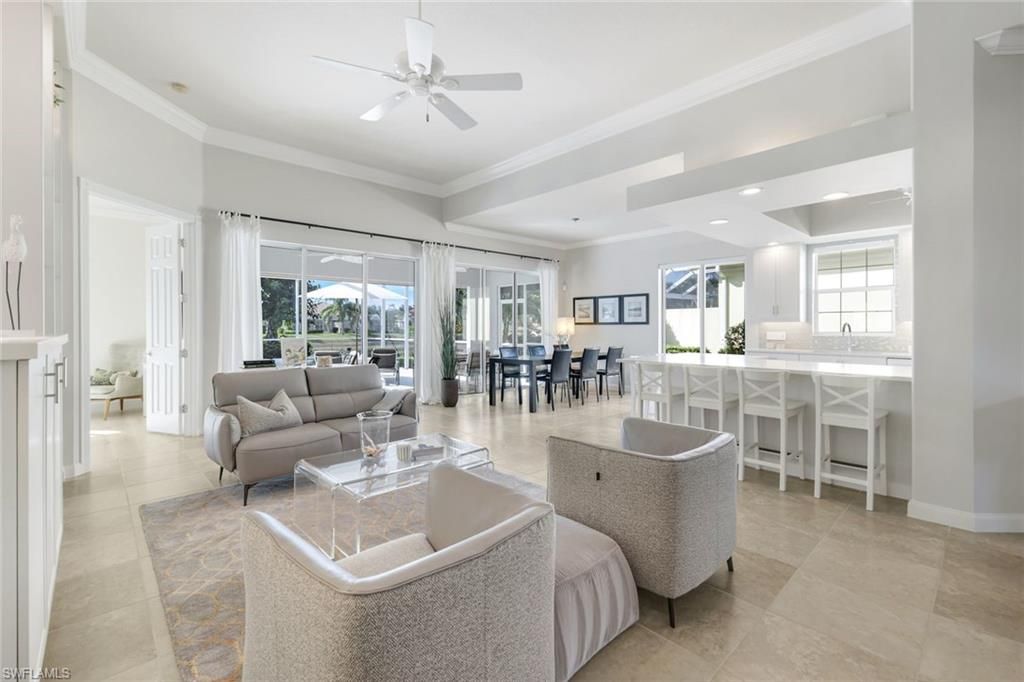 Dining room, Interior, Kitchen, Living room, Recessed Lighting