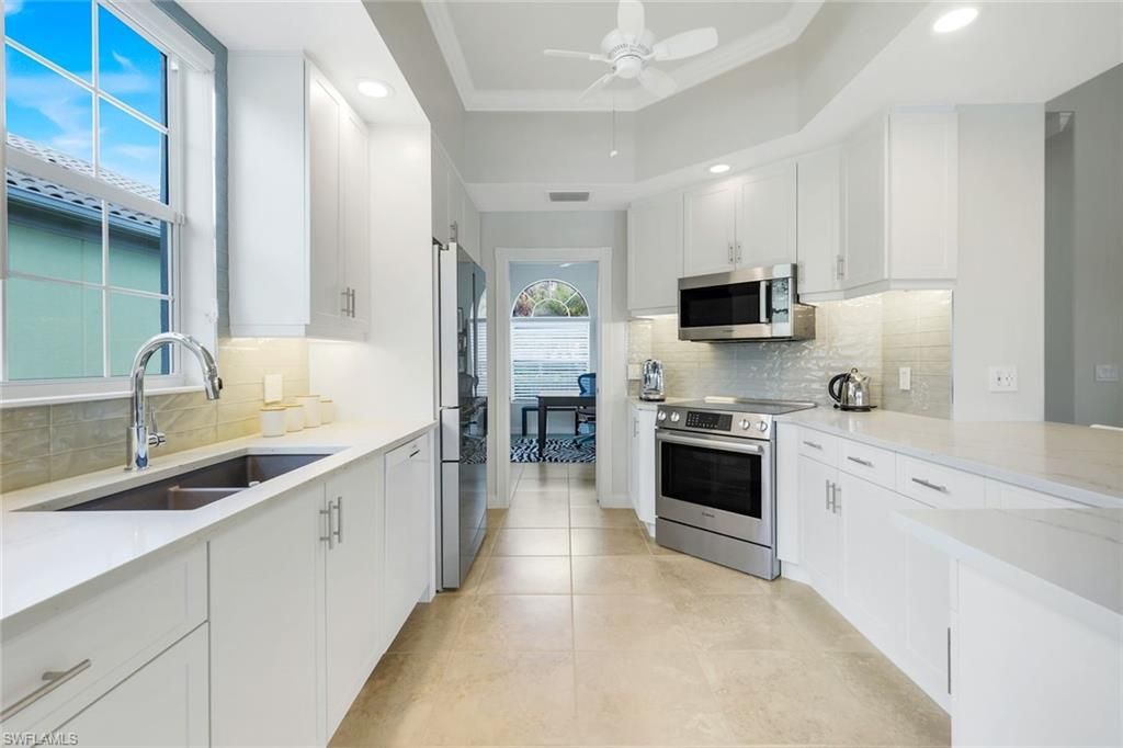 Interior, Kitchen, Recessed Lighting, Stainless Steel Appliances