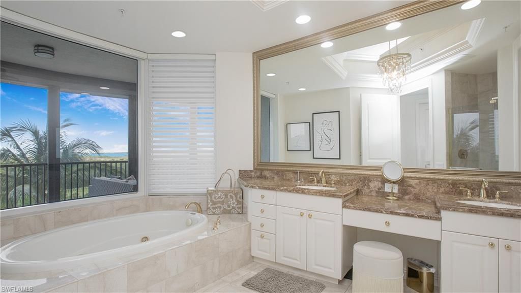 Bathroom, Chandelier, Interior, Recessed Lighting