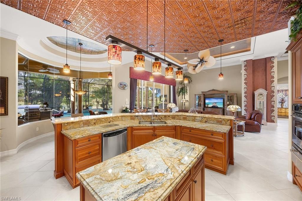 Interior, Kitchen, Living room, Pendant Lights, Recessed Lighting