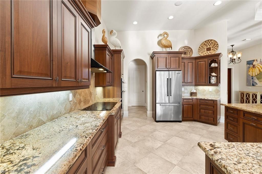Chandelier, Interior, Kitchen, Recessed Lighting