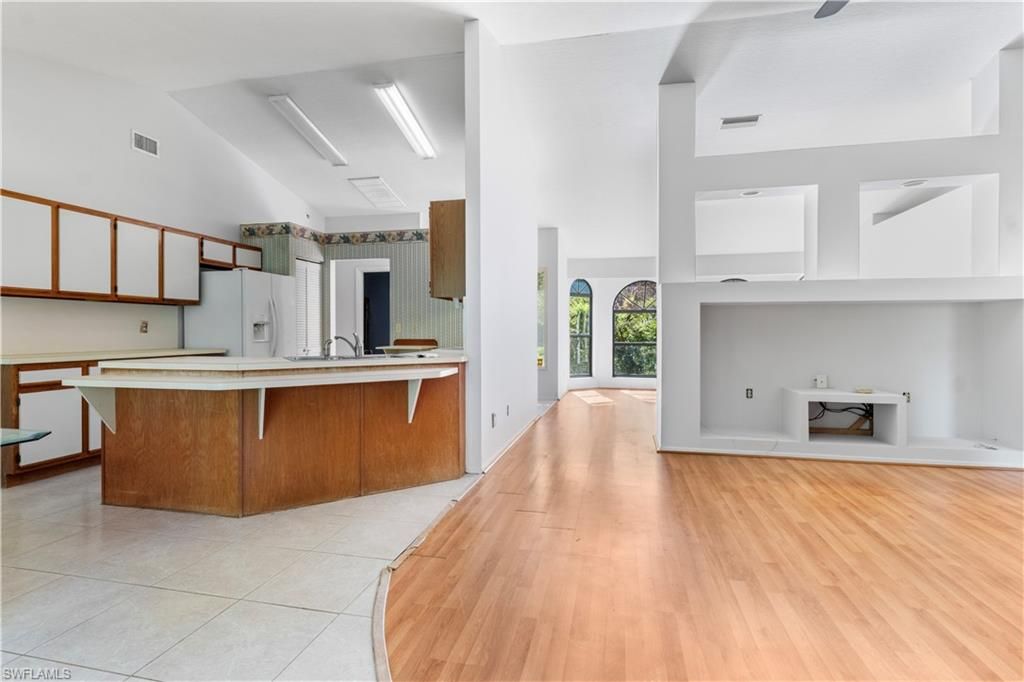 Interior, Kitchen, Wood Texture Flooring